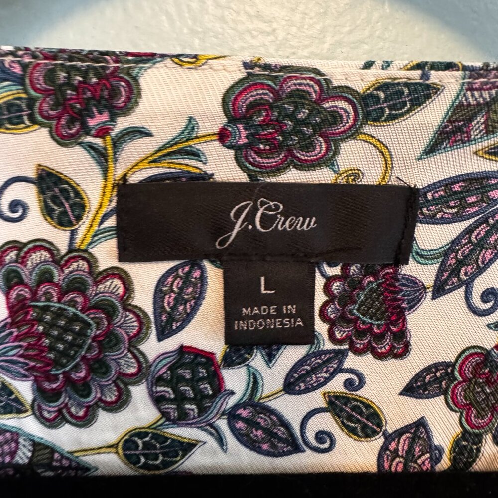 Women’s Drapey Floral Boat Neck Top – Size Large - MF0226 - Picture 9 of 10